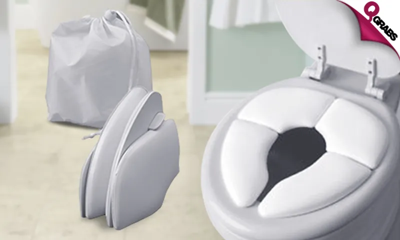 Foldable & Portable Padded Toilet Seat for Kids!